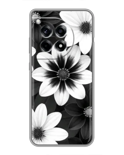 Чохол для OnePlus 12R з картинкою «Монохромні айстри»