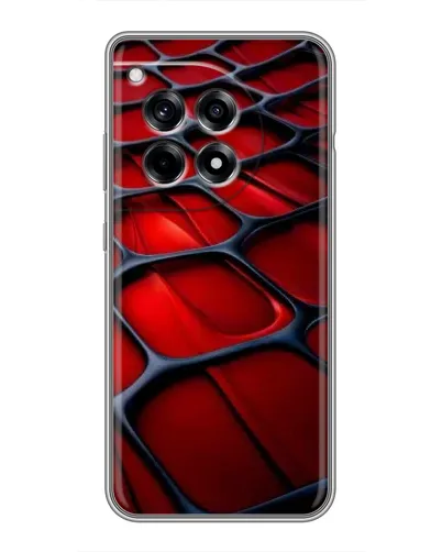Чохол для OnePlus 12R з картинкою «Червона глянцева сітка»