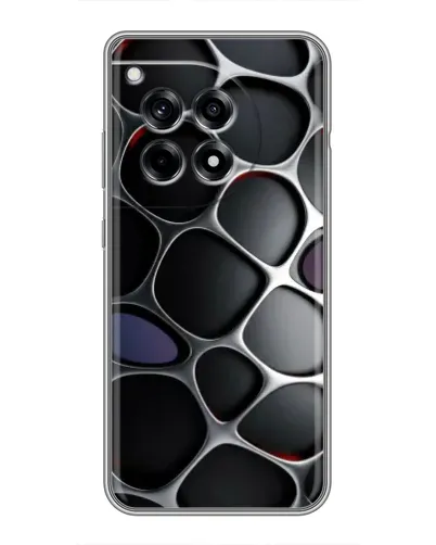 Чохол для OnePlus 12R з картинкою «Об'ємна темна решітка»