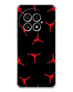 Чехол для OnePlus 13 с картинкой «Jordan Red Pattern» Чехол для OnePlus 13 с картинкой «Jordan Red Pattern»