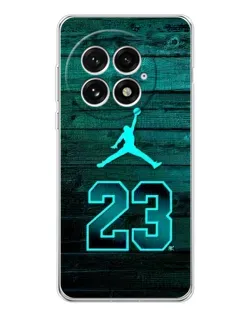 Чехол для OnePlus 13 с картинкой «Jordan Cyan 23»