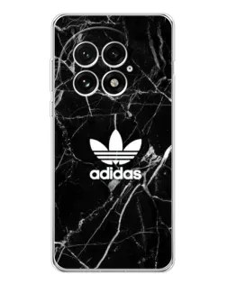 Чехол для OnePlus 13 с картинкой «Белый мрамор Adidas»