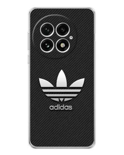 Чехол для OnePlus 13 с картинкой «Adidas Карбоновая текстура»