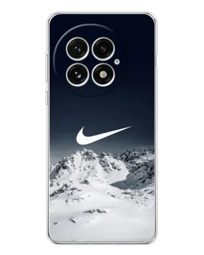 Чехол для OnePlus 13 с картинкой «Nike — зимние горы» Чехол для OnePlus 13 с картинкой «Nike — зимние горы»
