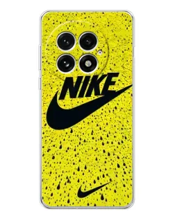 Чехол для OnePlus 13 с картинкой «Желтый текстурный Nike»
