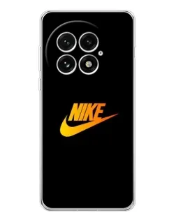 Чехол для OnePlus 13 с картинкой «Золотой логотип Nike»