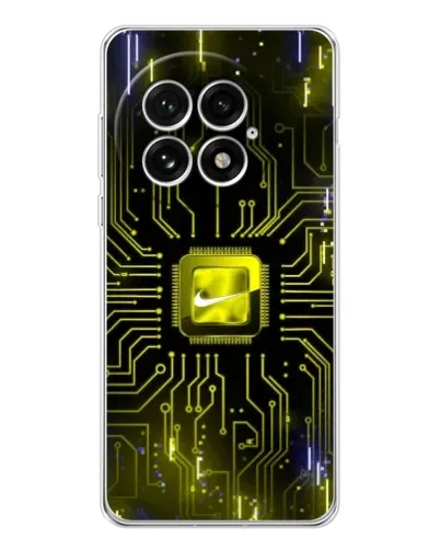 Чехол для OnePlus 13 с картинкой «Nike — золотая искра» Чехол для OnePlus 13 с картинкой «Nike — золотая искра»