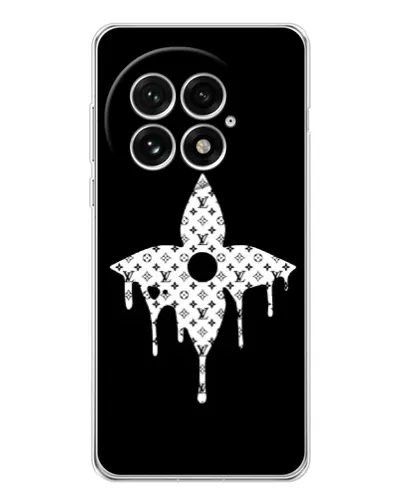 Чехол для OnePlus 13 с картинкой «Цветочная монограмма»