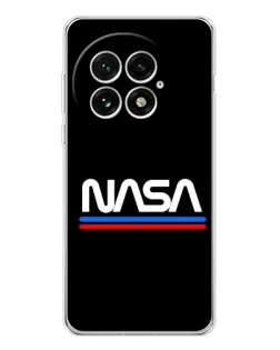 Чехол для OnePlus 13 с картинкой «NASA — классика Red Blue» Чехол для OnePlus 13 с картинкой «NASA — классика Red Blue»