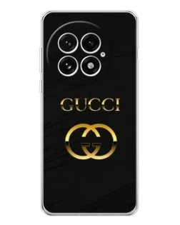 Чохол для OnePlus 13 з картинкою «Золотий логотип Gucci»