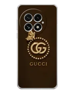 Чохол для OnePlus 13 з картинкою «Gucci — золотий метелик»