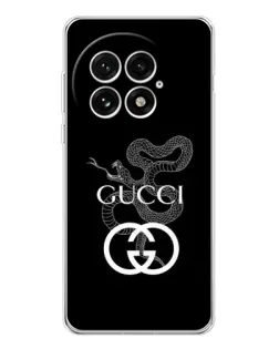 Чохол для OnePlus 13 з картинкою «Gucci — срібна змія»