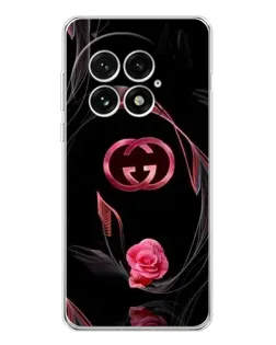 Чохол для OnePlus 13 з картинкою «Gucci — неонова троянда»