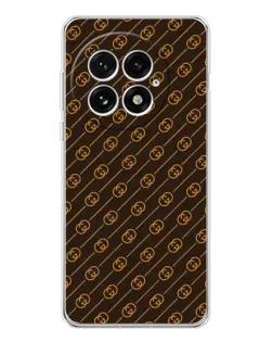 Чохол для OnePlus 13 з картинкою «Gucci — золоті діагоналі»