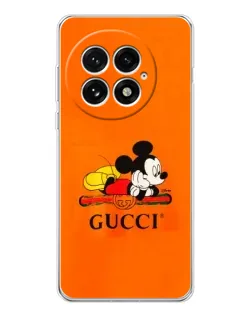 Чехол для OnePlus 13 с картинкой «Микки Маус Gucci — оранж»
