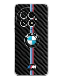Чехол для OnePlus 13 с картинкой «Эмблема BMW и карбон»