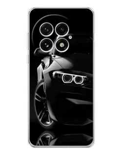 Чехол для OnePlus 13 с картинкой «Черная BMW — профиль»