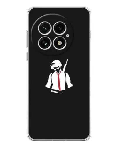 Чехол для OnePlus 13 с картинкой «PUBG — силуэт воина»