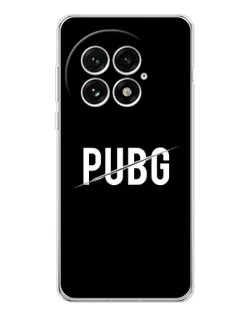 Чехол для OnePlus 13 с картинкой «PUBG — белый логотип»