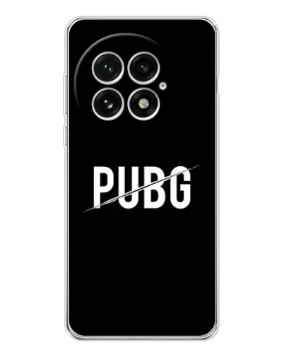 Чехол для OnePlus 13 с картинкой «PUBG — белый логотип»