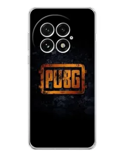 Чехол для OnePlus 13 с картинкой «PUBG — золотой логотип»