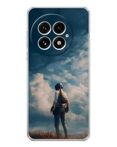 Чехол для OnePlus 13 с картинкой «Герой PUBG на скале»