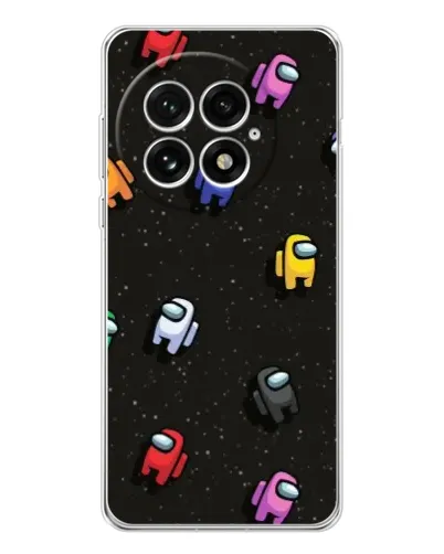 Чехол для OnePlus 13 с картинкой «Космический паттерн Among Us»
