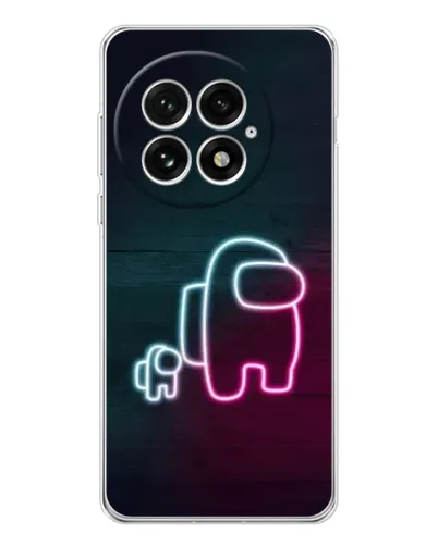 Чехол для OnePlus 13 с картинкой «Among Us неон-арт»