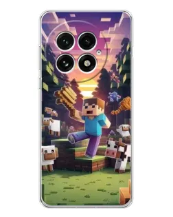 Чехол для OnePlus 13 с картинкой «Стив на ферме» Чехол для OnePlus 13 с картинкой «Стив на ферме»