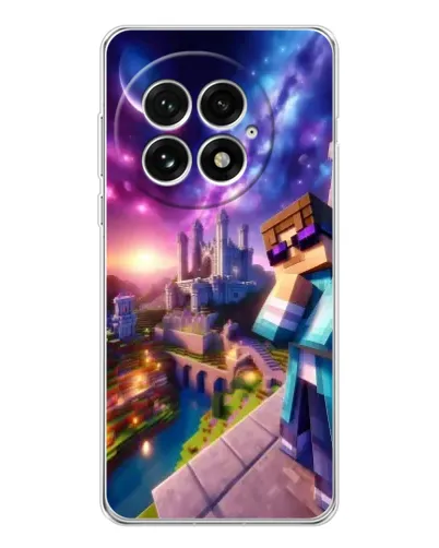 Чехол для OnePlus 13 с картинкой «Стив и космос» Чехол для OnePlus 13 с картинкой «Стив и космос»