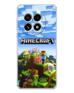 Чехол для OnePlus 13 с картинкой «Minecraft классический мир»