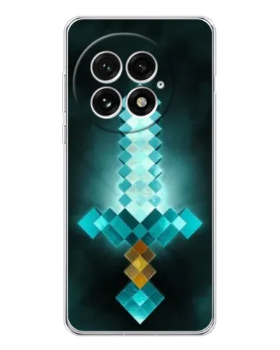 Чехол для OnePlus 13 с картинкой «Алмазный меч неон» Чехол для OnePlus 13 с картинкой «Алмазный меч неон»
