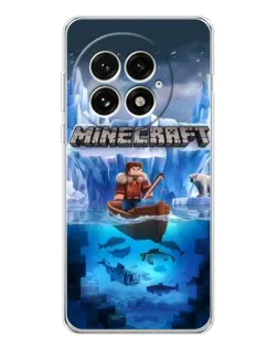 Чехол для OnePlus 13 с картинкой «Minecraft ледяной мир»
