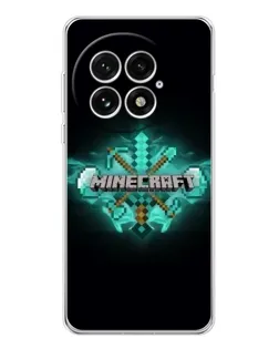 Чехол для OnePlus 13 с картинкой «Minecraft Diamond лого»