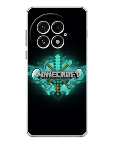 Чехол для OnePlus 13 с картинкой «Minecraft Diamond лого» Чехол для OnePlus 13 с картинкой «Minecraft Diamond лого»