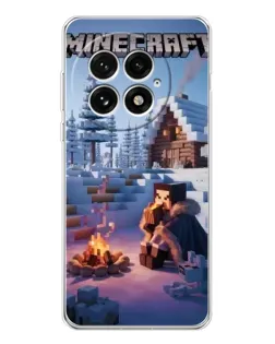 Чехол для OnePlus 13 с картинкой «Зимний Minecraft»
