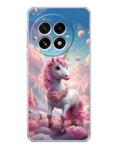 Чехол для OnePlus 13 с картинкой «Единорог среди облаков»