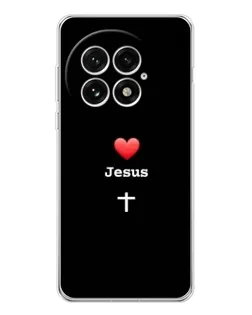 Чехол для OnePlus 13 с картинкой «Сердце - Jesus» Чехол для OnePlus 13 с картинкой «Сердце - Jesus»