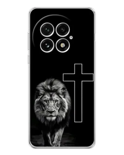 Чохол для OnePlus 13 з картинкою «Лев та Хрест» Чохол для OnePlus 13 з картинкою «Лев та Хрест»