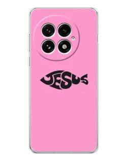 Чохол для OnePlus 13 з картинкою «Рожевий символ Jesus»