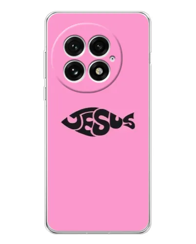 Чохол для OnePlus 13 з картинкою «Рожевий символ Jesus» Чохол для OnePlus 13 з картинкою «Рожевий символ Jesus»