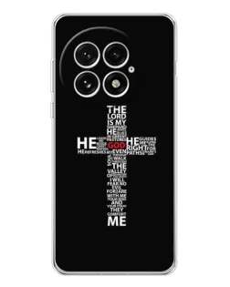 Чехол для OnePlus 13 с картинкой «Текстовый крест»