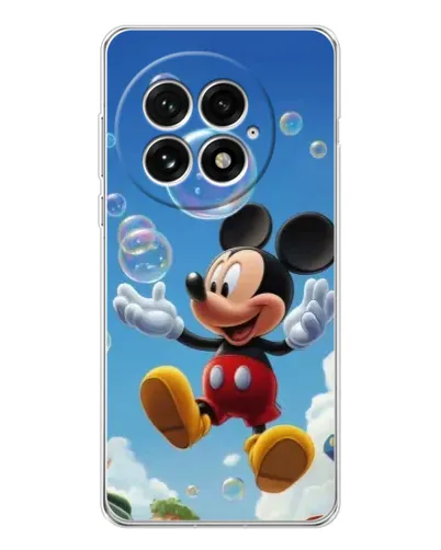 Чехол для OnePlus 13 с картинкой «Mickey и мыльные пузыри»