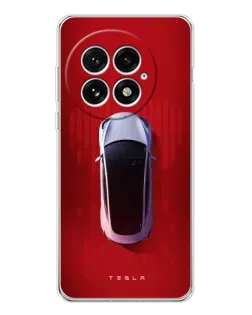 Чехол для OnePlus 13 с картинкой «Tesla Top View» Чехол для OnePlus 13 с картинкой «Tesla Top View»