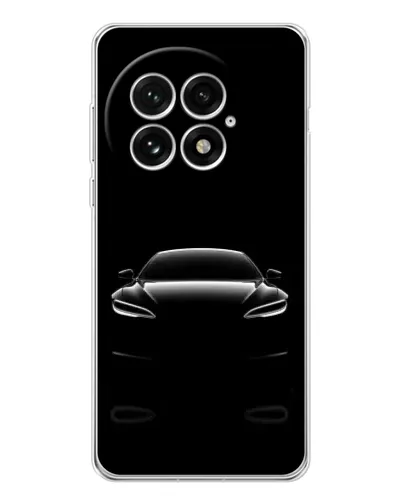 Чехол для OnePlus 13 с картинкой «Силуэт Tesla Night»