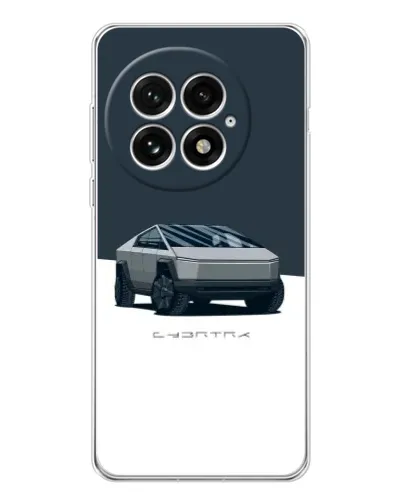 Чехол для OnePlus 13 с картинкой «Серебристый Cybertruck Tesla»