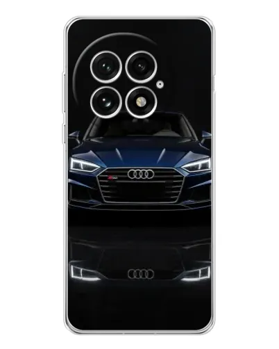 Чехол для OnePlus 13 с картинкой «Audi — ночное отражение» Чехол для OnePlus 13 с картинкой «Audi — ночное отражение»