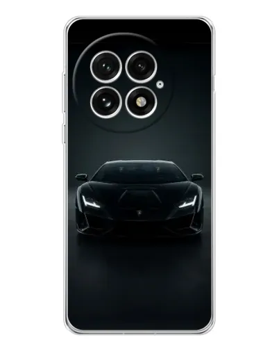 Чехол для OnePlus 13 с картинкой «Черный Lamborghini Aventador»