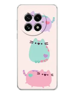 Чехол для OnePlus 13 с картинкой «Pusheen трио» Чехол для OnePlus 13 с картинкой «Pusheen трио»