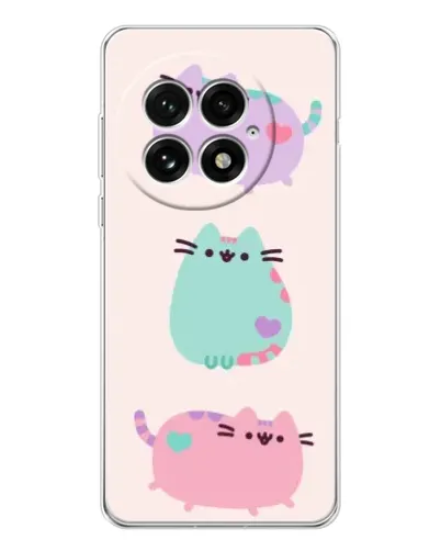 Чехол для OnePlus 13 с картинкой «Pusheen трио»